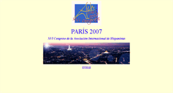 Desktop Screenshot of aihparis2007.univ-paris3.fr